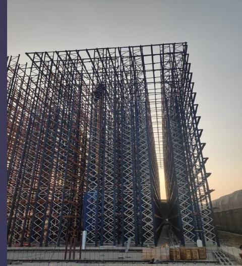 Welspun Flooring Hyderabad ASRS structure, 2021, photo 1