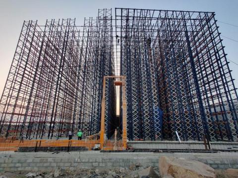 Welspun Flooring Hyderabad ASRS structure, 2021, photo 4